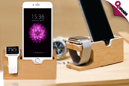 From QR39 Hold & Charge in Style with Smart Bamboo Charging Stations! (Up to QR180 Value)